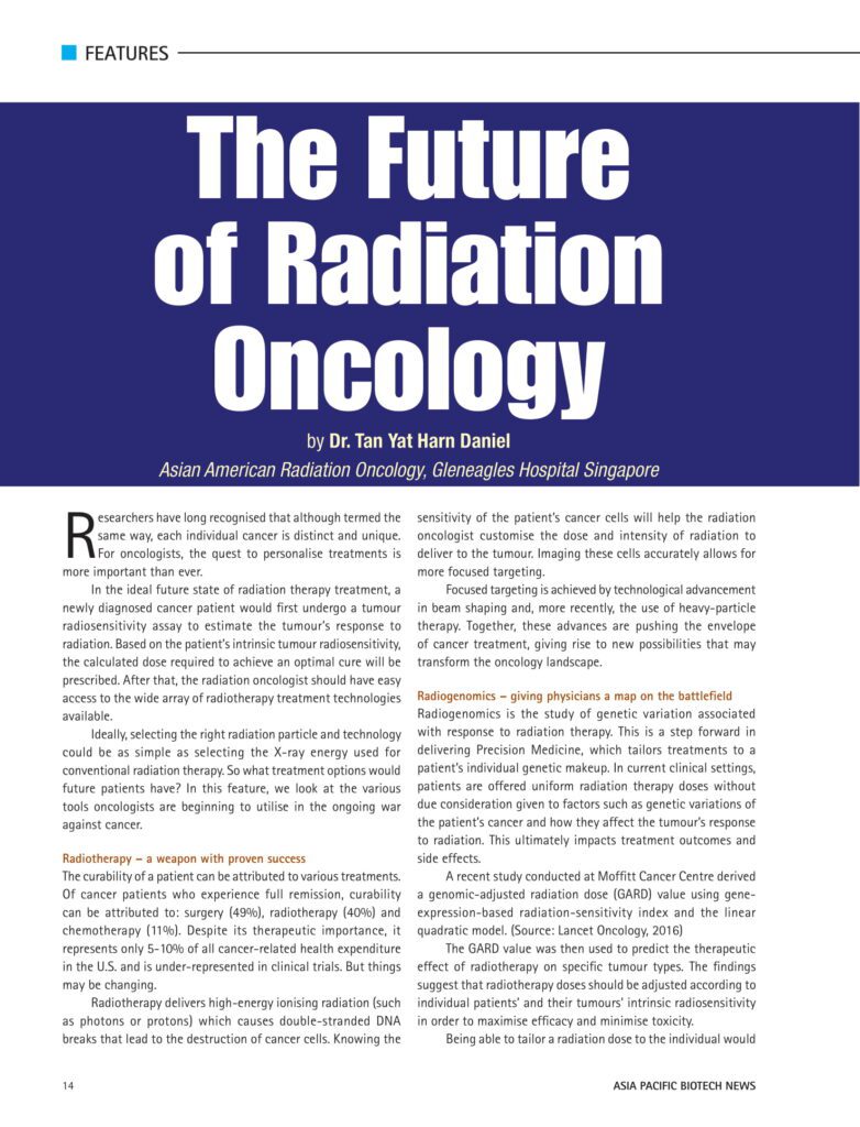 Future Radiation Oncology