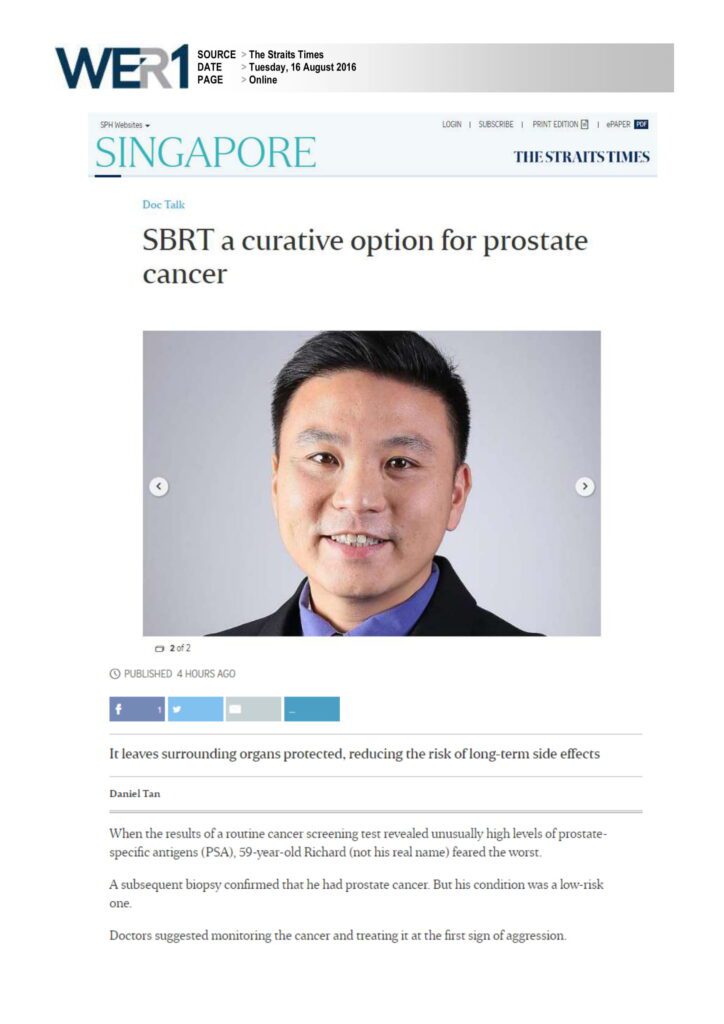 SBRT prostate cancer
